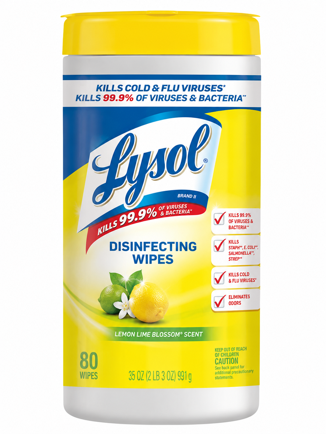 Lysol Disinfecting Wipes  Lemon/Lime Blossom 80ct (Jehu King Store)