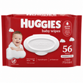 56 count Huggies fragrance free Diaper wipes