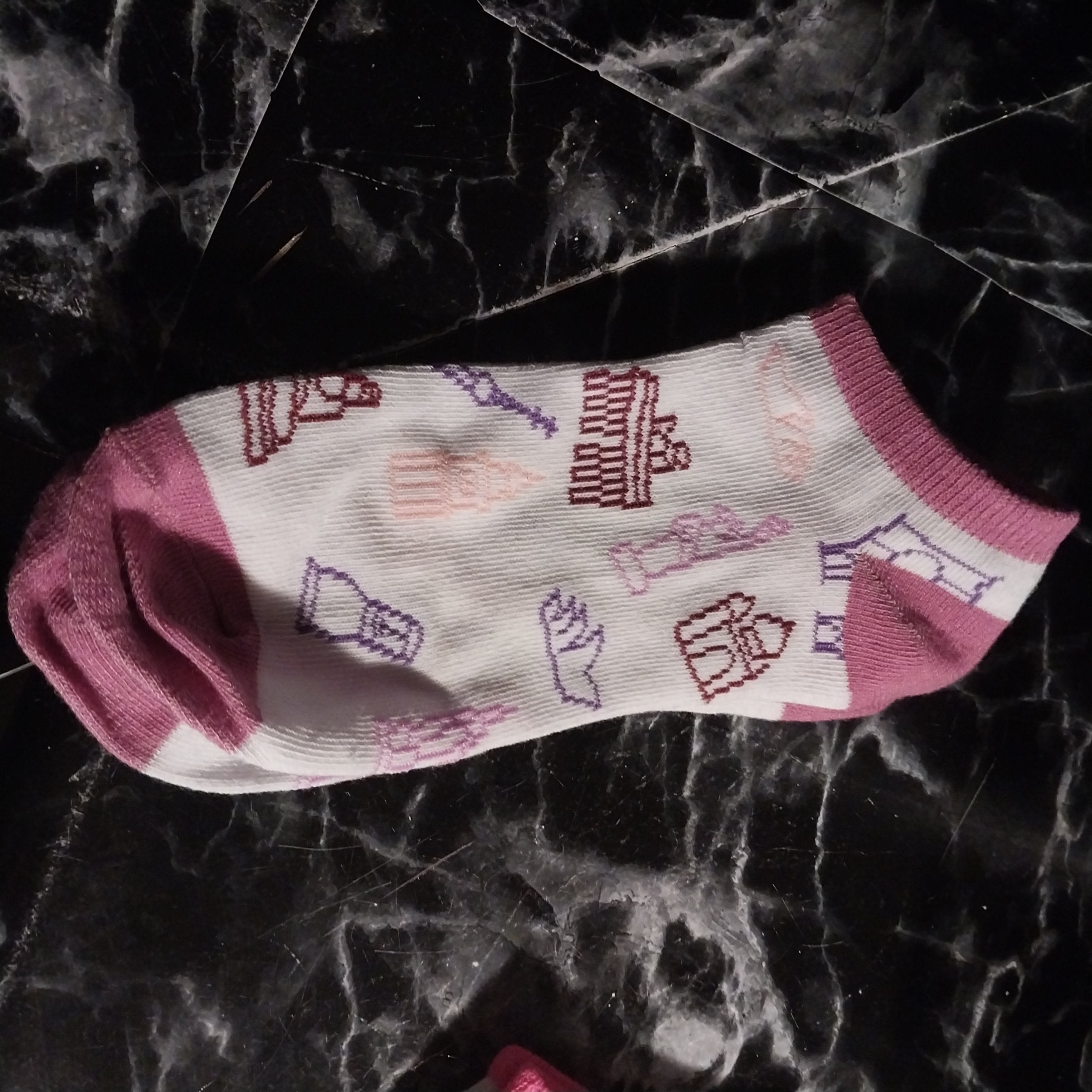 Classic Ankle Socks Castle or building shape prints