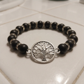 Bold All Black Design Tree of Life focal piece